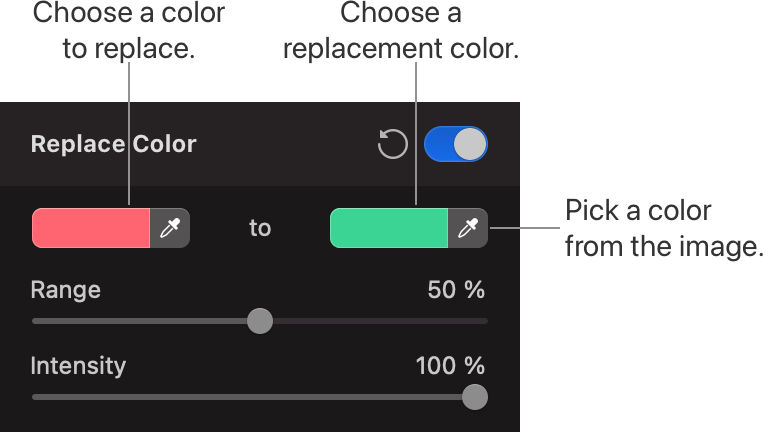 Choose and manage colors in Pixelmator Pro - Pixelmator Pro User Guide